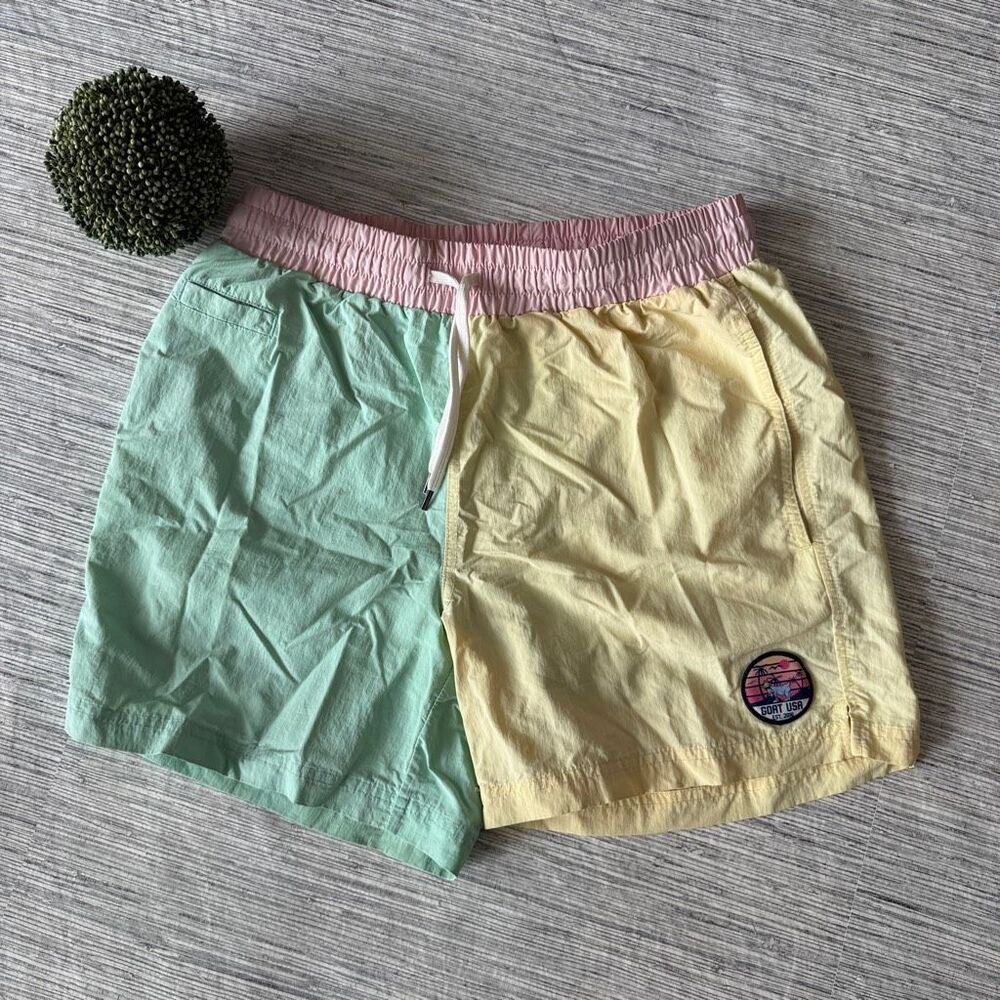 GOAT USA Color Block Bathing Suit Men's Size Small